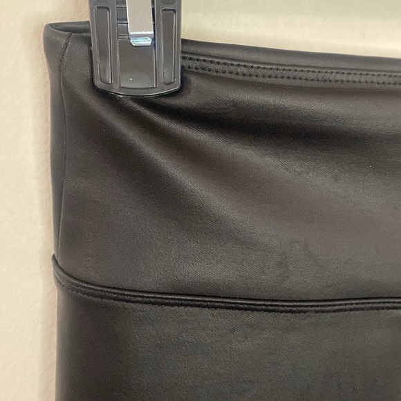 Express black faux leather look super high waist coated leggings size XS - Picture 6 of 12